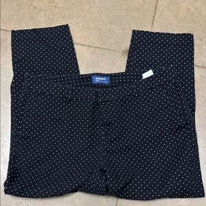 Old Navy Black and White Polka Dot Trousers